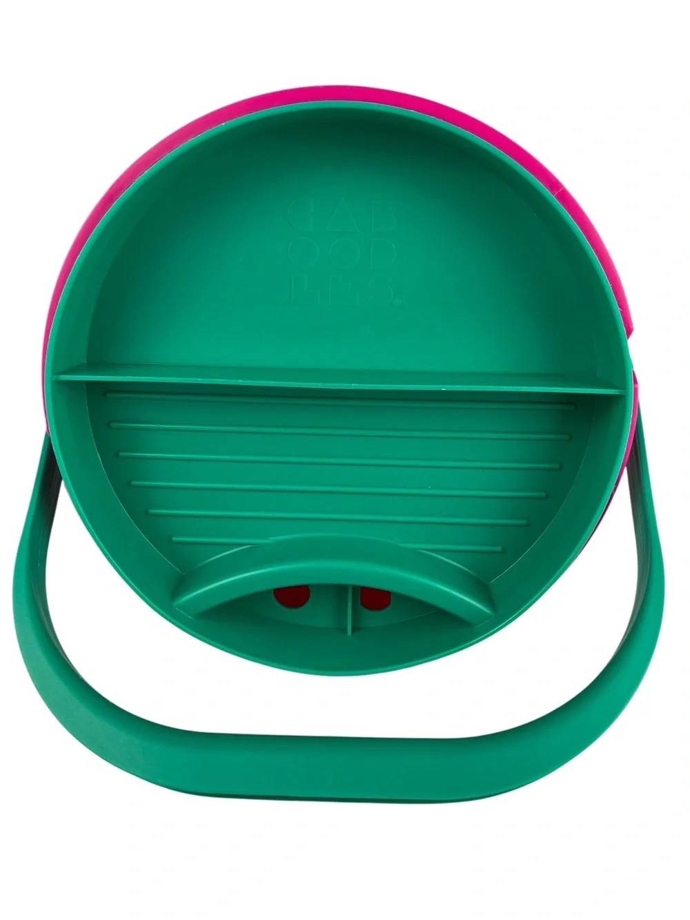 Retro 80s 90s Caboodles Round Large Shower Caddy Handled Bucket College Dorm